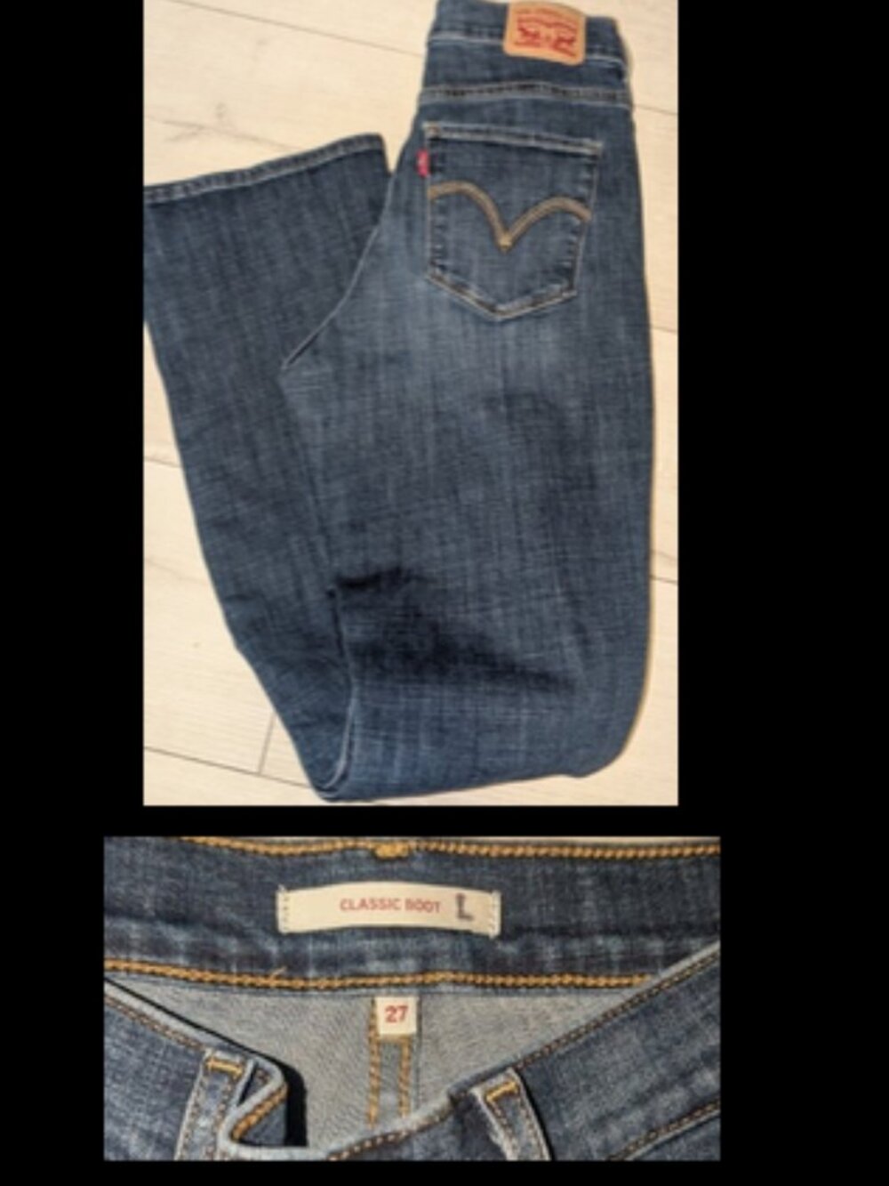 Levi's Levi Strauss Classic Boot Jeans Misses Jrs Size 27